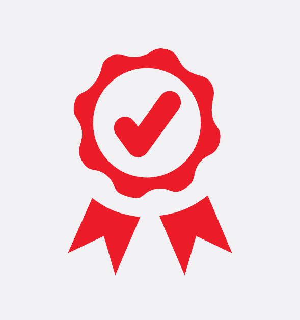 Rotes Siegel, mit Haken, stehend für KÜBLERS Patentgeschützten Forschungsergebnissen