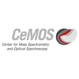 CeMOS-Logo, Massenspektrometrie und optische Spektroskopie.