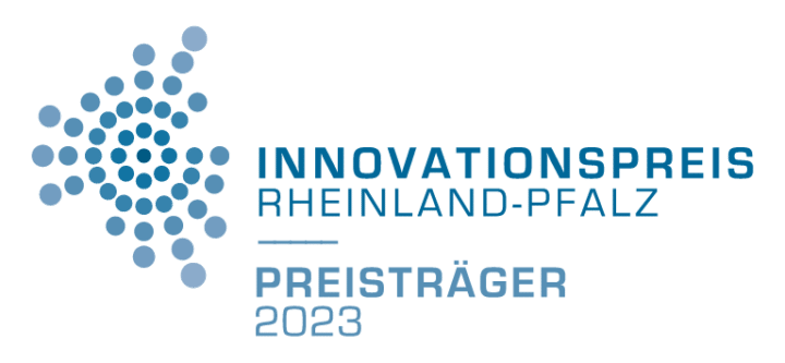 Logo Innovationspreis Rheinland-Pfalz 2023.