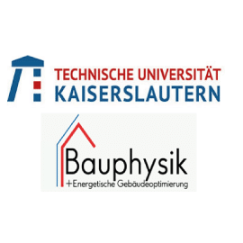 TU Kaiserslautern Logo mit Bauphysik Abteilung.