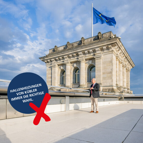 Herr Kübler von Reichstag in Berlin mit der Aufforderung gehen Sie zur Wahl.