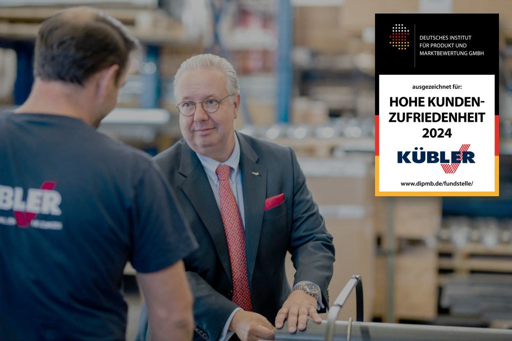 HIGH customer satisfaction 2024 KÜBLER hall heating systems.