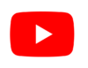 Logo von YouTube, roter Hintergrund, weißer Play-Button.