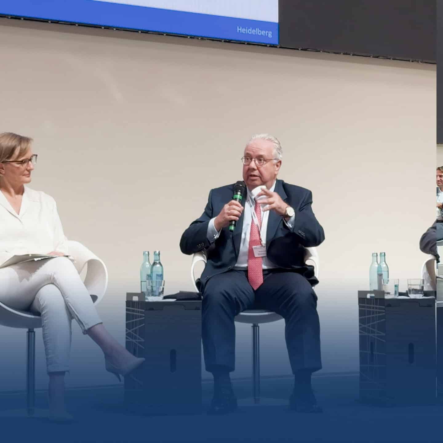 Panel discussion at a conference in Heidelberg