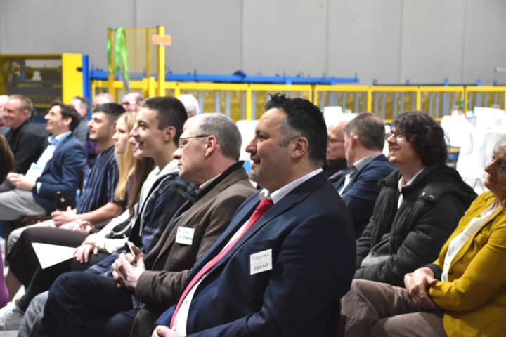 Spectators at an industrial event