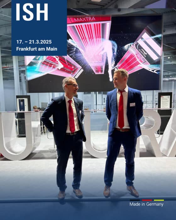 Two gentlemen at an industry conference in Frankfurt