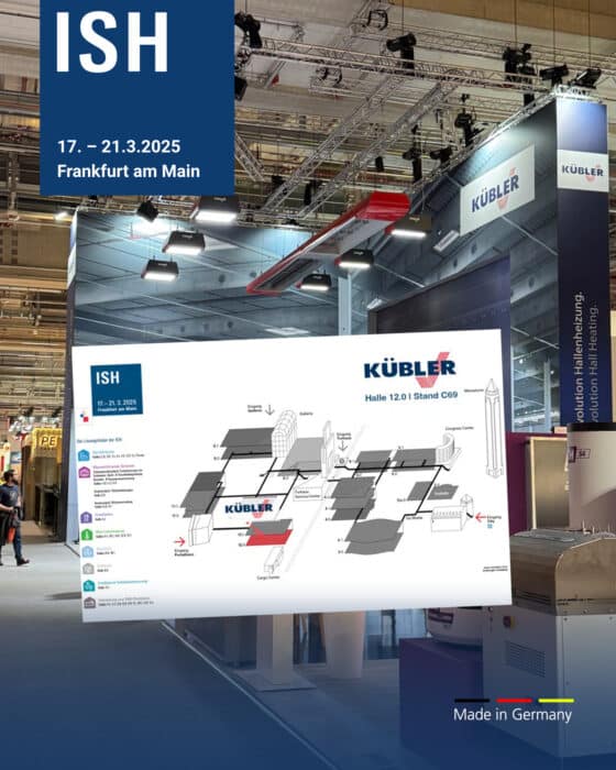 ISH Frankfurt Messestand der Firma Kübler 2025