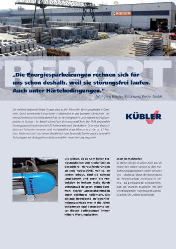 KUEBLER Rieder betonüzem